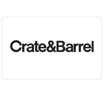 CRATE & BARREL<sup>&reg;</sup> $25 Gift Card - When you give Crate and Barrel Gift Cards people will know you have a good eye for fashionable home furnishings that are also practical and affordable.