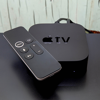 APPLE TV<sup>&reg;</sup> 4K - Make your favorites shows and videos even more amazing with this 32 GB Apple TV<sup>&reg;</sup>  4K.  Enjoy content from Netflix<sup>&reg;</sup> , iTunes<sup>&reg;</sup> , Hulu<sup>&reg;</sup>  and ESPNv and other apps.  And you can even display pictures from your iPhone<sup>&reg;</sup>  on your TV.