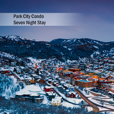 Park City Condo 7 Night Stay - Explore Deer Valley and Park City, Utah during your 7 night stay at this amazing 3 bedroom, 3 bath condo.  Condo features include master bedroom with king bed, guest bedroom with queen bed and second guest bedroom with 2 sets of twin bunk beds.  Also includes a gorgeous stone fireplace, Sony<sup>&reg;</sup>  52" Smart TV and fully equipped kitchen with dining for 8. Walking distance to Park City Mountain's Town Lift and historic Main Street.  Subject to availability based on request.  Airfare not included.