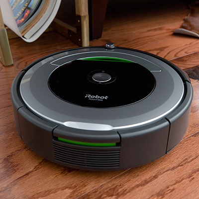ROOMBA<sup>&reg;</sup> iRobot<sup>&reg;</sup> Vacuum Cleaning Robot - Patented 3-Stage Cleaning System removes dirt, dust and other debris from your floors using this vacuum robot.  Dirt Detect sensors alert the Roomba to clean more thoroughly when encountering concentrated areas of dirt. Use the iRobot HOME app to clean and schedule your robot vacuum at any time. 