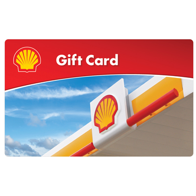 SHELL GAS<sup>&reg;</sup> $25 Gift Card - Perfect for people who are always on the go.
